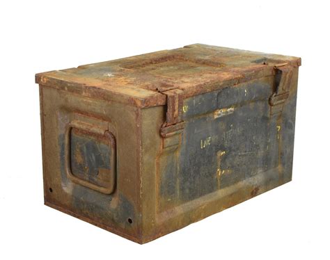 old metal miliatary ammo box|metal ammo box military surplus.